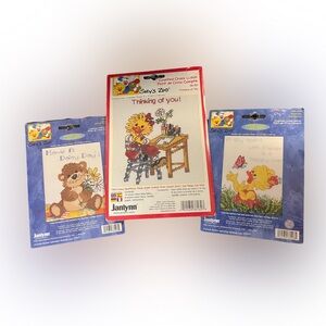 Janlynn Cross Stitch Kit - Suzy’s Zoo Animal Collection lot of 3